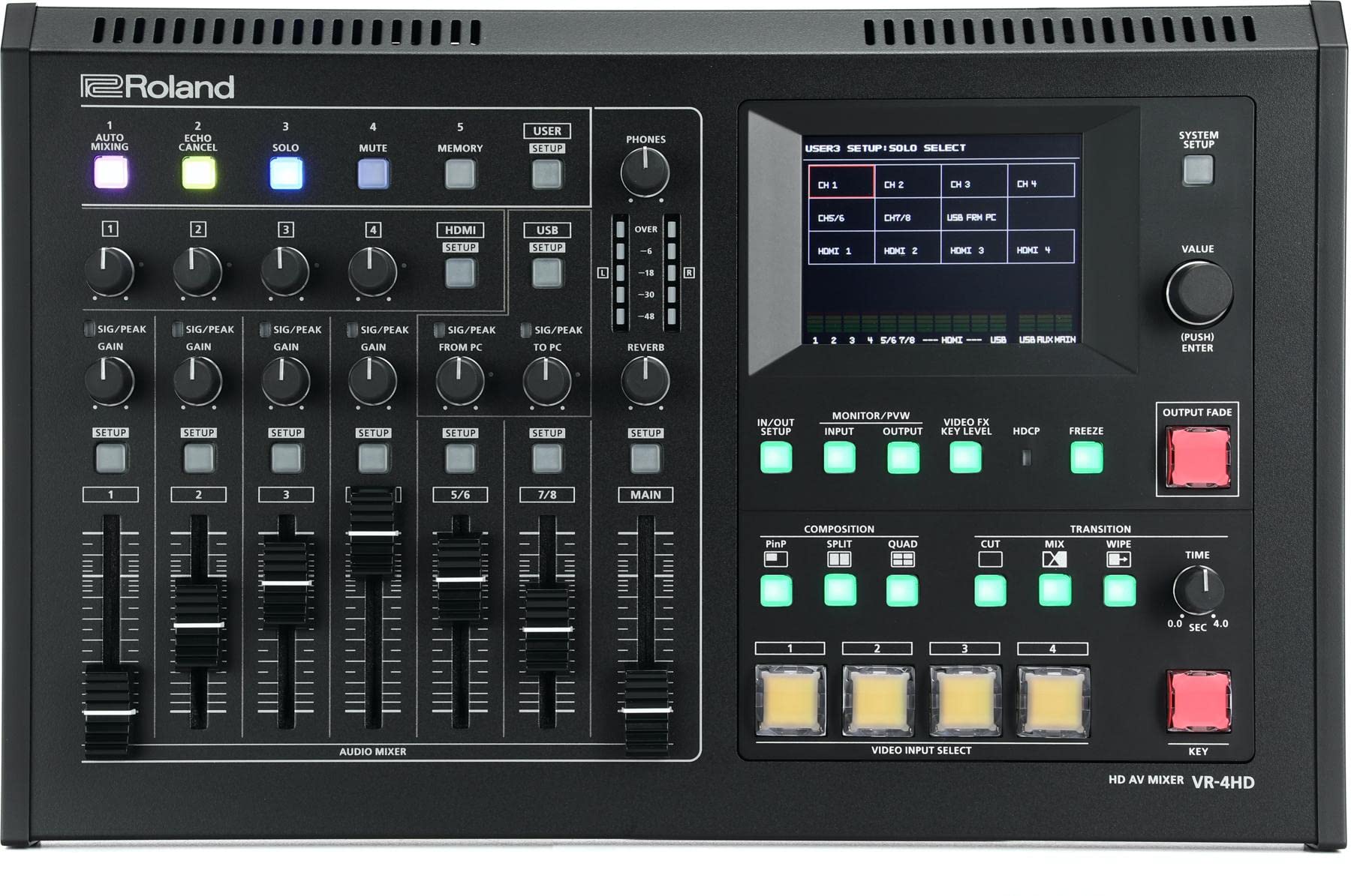 Amazon.com: Roland All-In-One VR-4HD 4 channel AV Mixer with